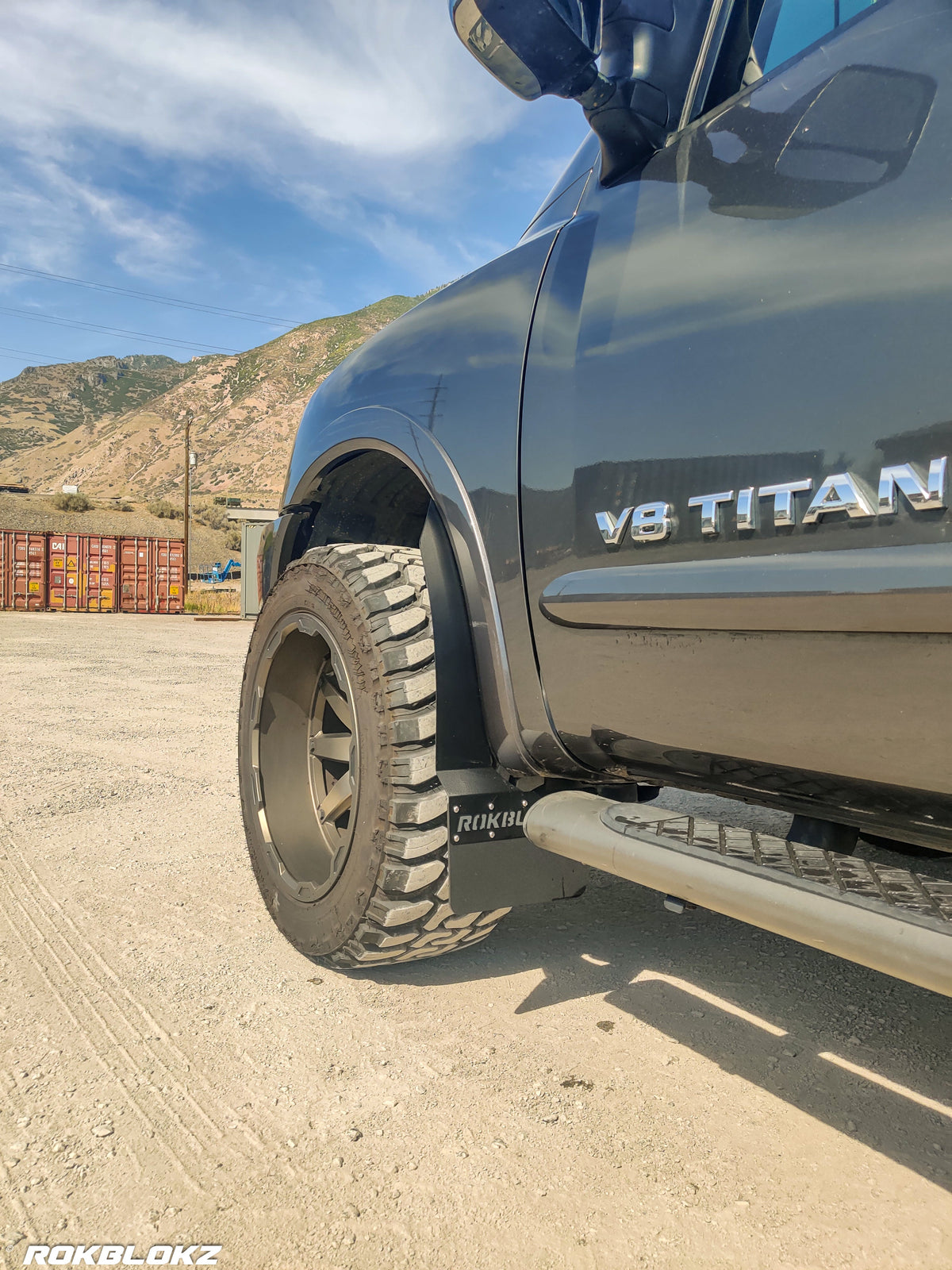 RokBlokz - NISSAN TITAN 2004-2015 STEP BACK Mud flaps