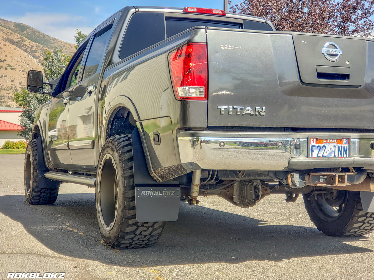 RokBlokz - NISSAN TITAN 2004-2015 STEP BACK Mud flaps