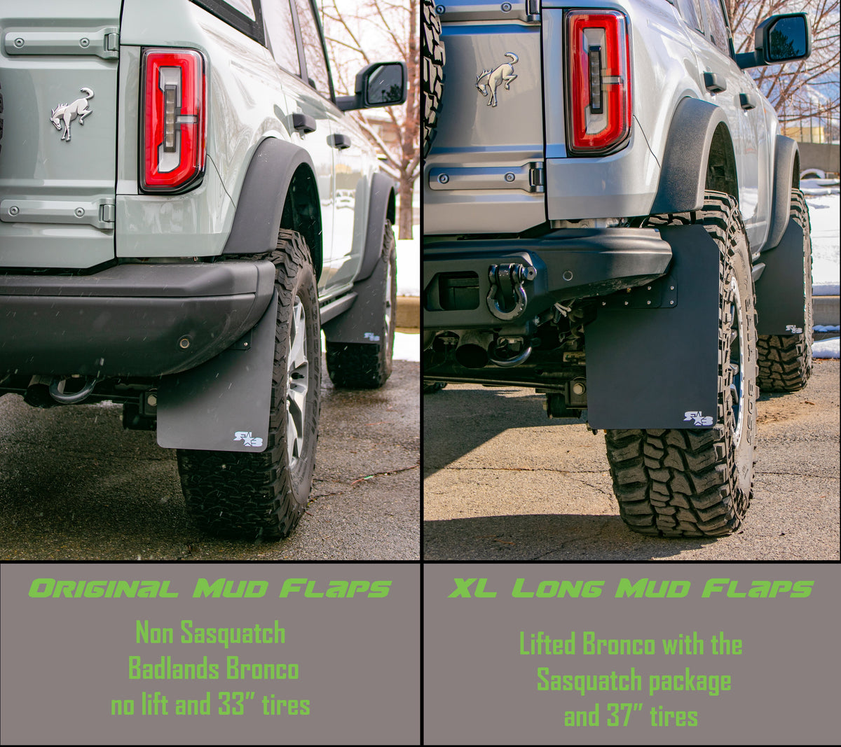 RokBlokz - Ford Bronco 2021+ Quick Release Mud Flaps