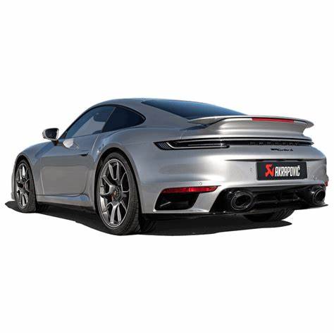 Akrapovic 20+ Porsche 911 Turbo/Turbo S (992) Slip-On Race Line (Titanium) w/Titanium Tips