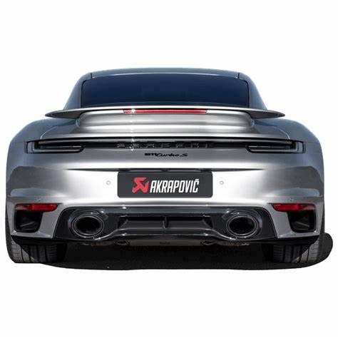 Akrapovic 20+ Porsche 911 Turbo/Turbo S (992) Slip-On Race Line (Titanium) w/Black Titanium Tips