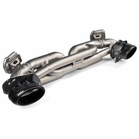 Akrapovic 20+ Porsche 911 Turbo/Turbo S (992) Slip-On Race Line (Titanium) w/Black Titanium Tips