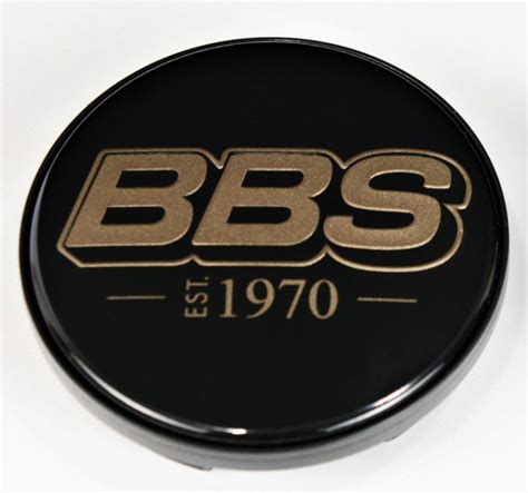 BBS LOGO Center Cap Set 70mm Black/Bronze EST. 1970