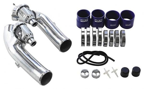 HKS 09-10 GT-R R35 SSQV4 BOV Kit Includes 2 SSQV &amp; Polished Aluminum Pipes