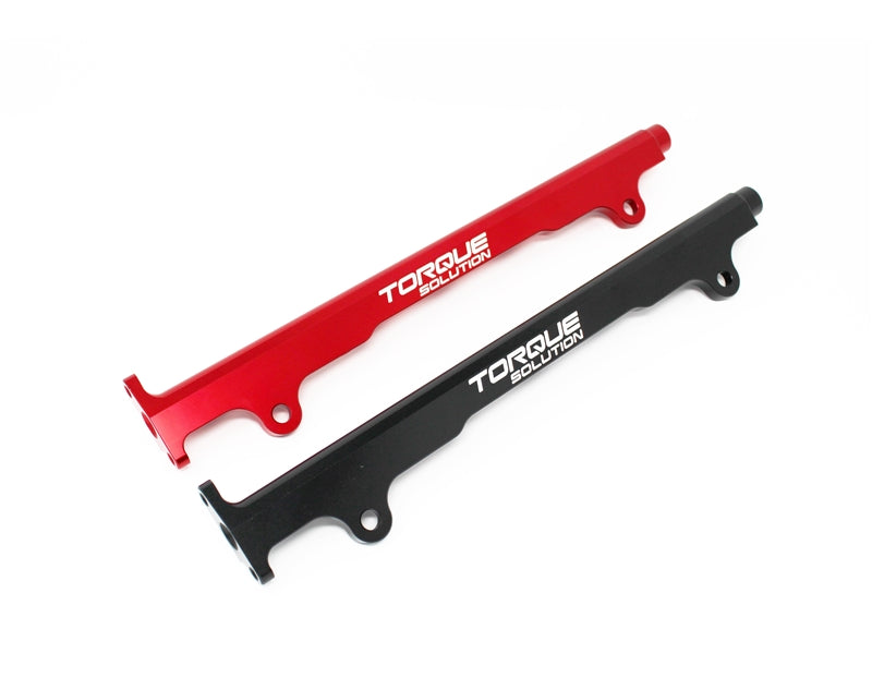 Torque Solution Mitsubishi Evo X Billet Aluminum Fuel Rail - Black - TS-EV-485BK