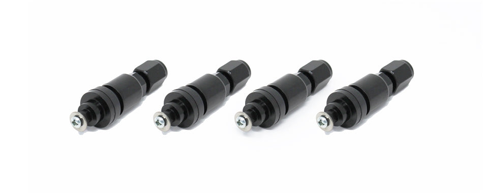 Torque Solution Billet TPMS Valve Stem Kit (Black) 2008+ Subaru Legacy Impreza WRX / STi - TS-SU-558BK-4