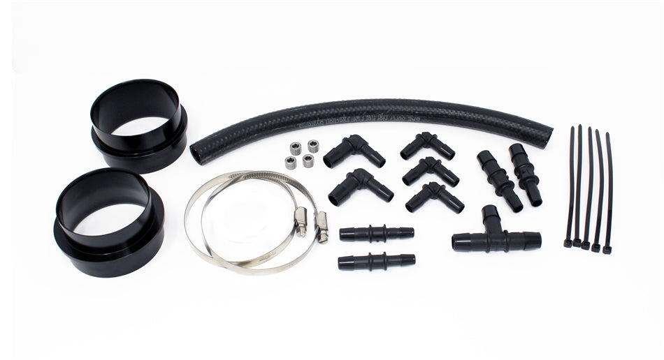 Torque Solution Turbo Inlet Hose Black (Non-Recirc): 02-07 Subaru WRX / 04-20 STI / 05-09 Legacy GT - TS-SU-565-NR