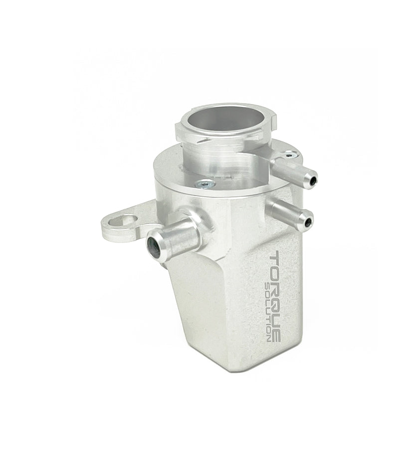 Torque Solution Coolant Expansion Tank: Subaru WRX 02-07 / STI 04-22 / Forester XT 04-08 - Silver - TS-SU-679S