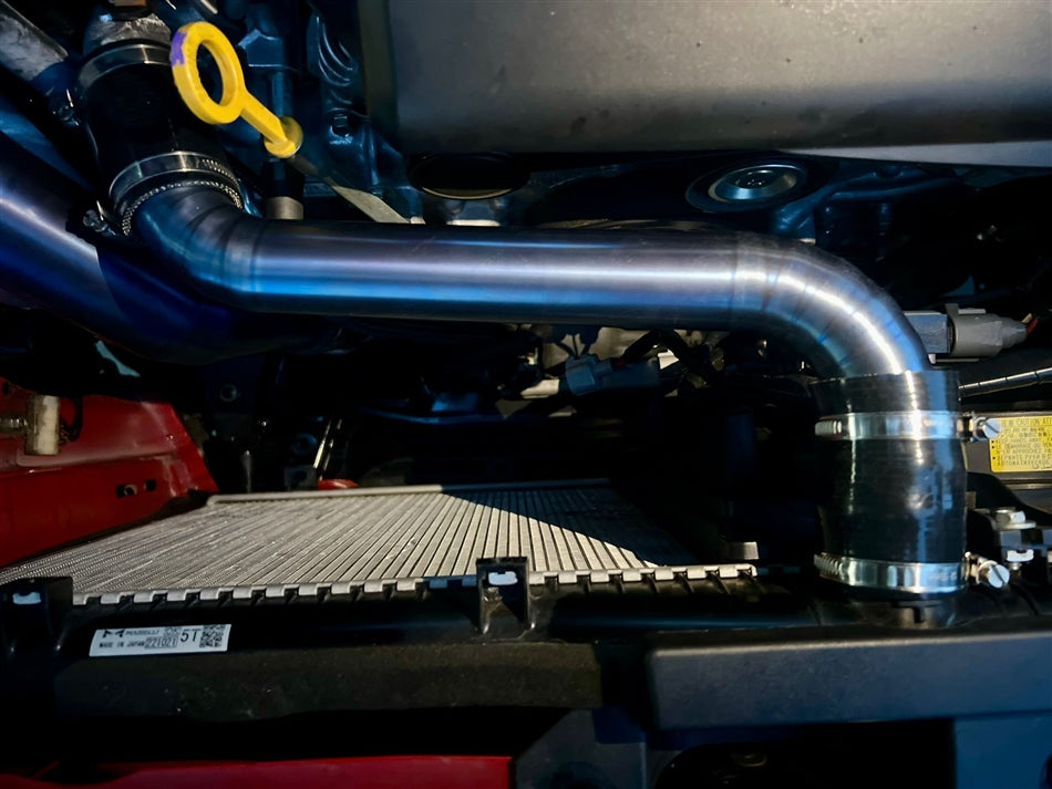 Torque Solution 2022+ Subaru WRX Radiator Pipe Kit - Blue - TS-SU-795TI-BU