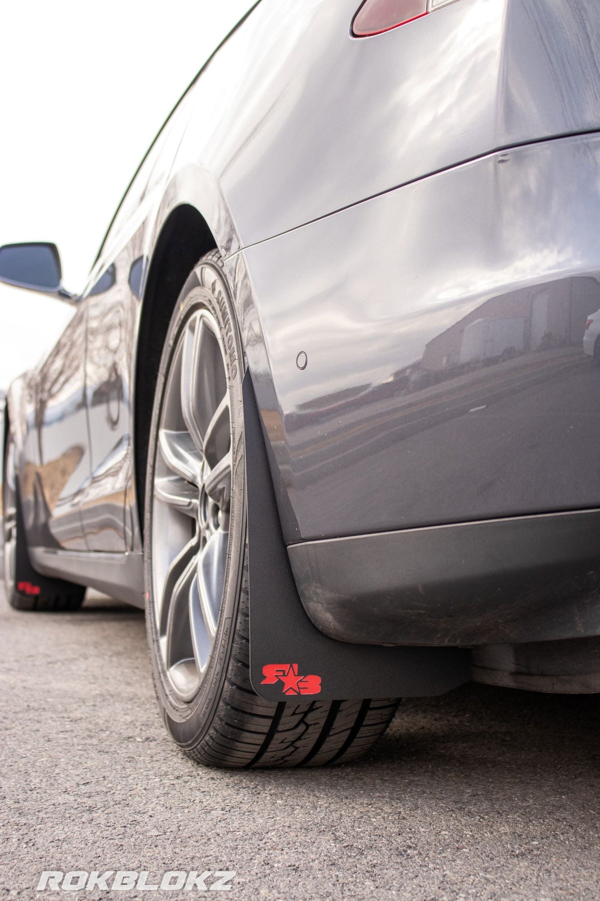 RokBlokz - Tesla Model S 2012-2015 Rally Mud Flaps