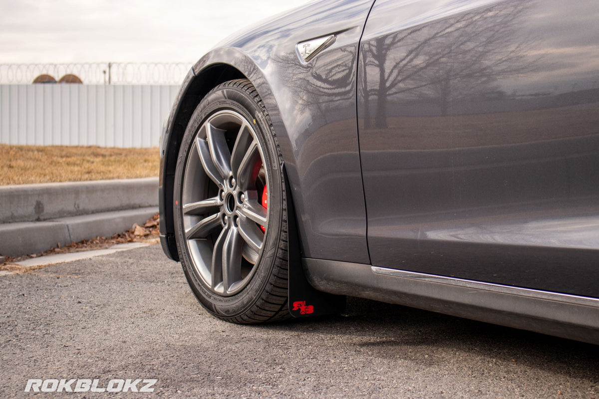 RokBlokz - Tesla Model S 2012-2015 Rally Mud Flaps