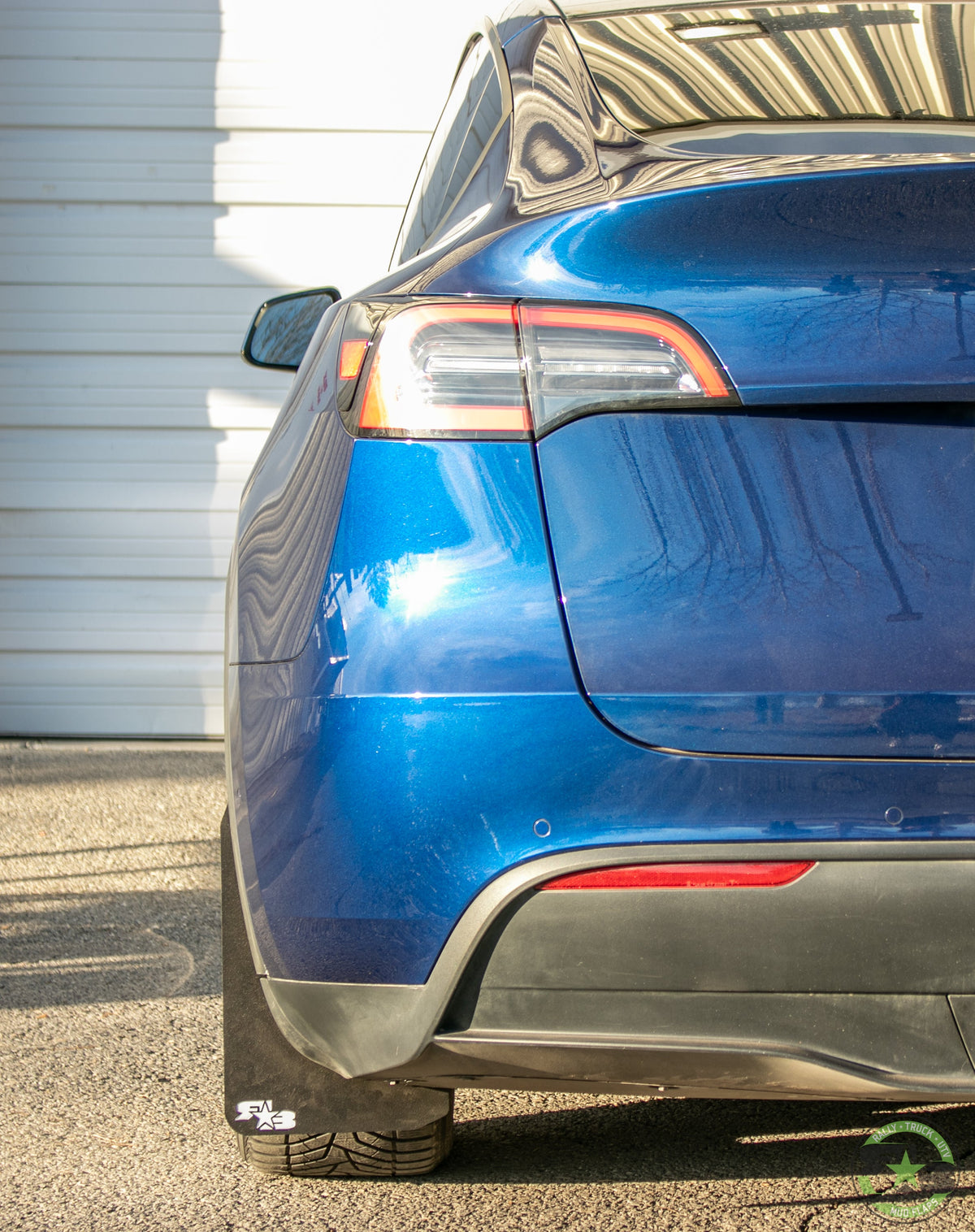 Model Y FT Rokblokz Rally Style Mud Flaps