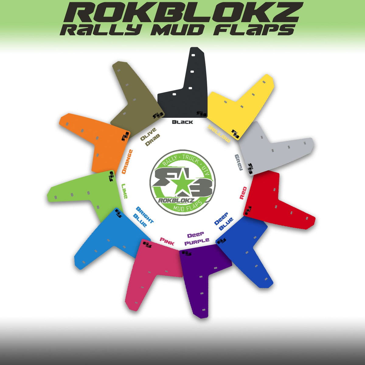 Rokblokz mud flap color options