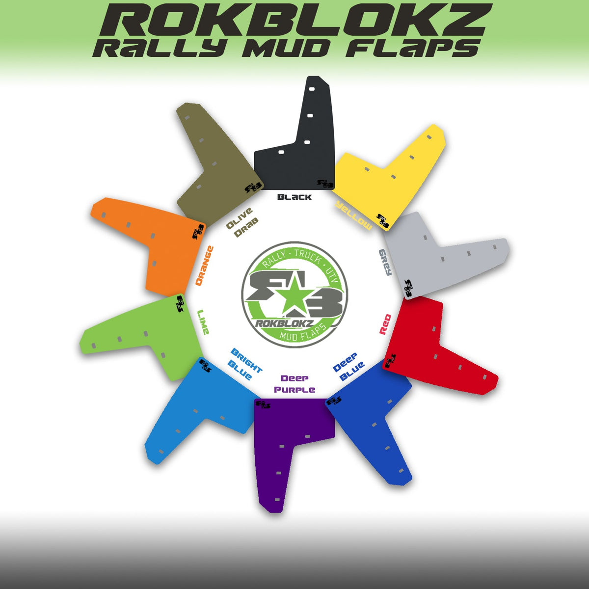 Rokblokz Mud Flap Color Options