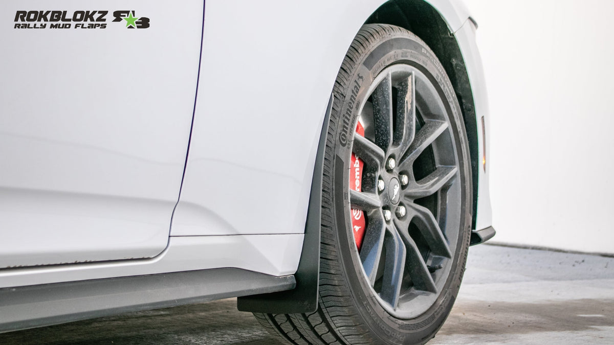 2024 Mustang GT featuring ROKBLOKZ Splash Guards - Front Guard