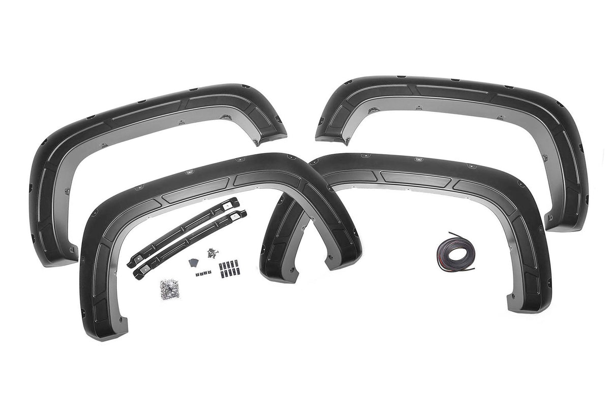 Fender Flares | Defender | G9K Satin Steel | Chevy Silverado 2500 HD/3500 HD (20-24)