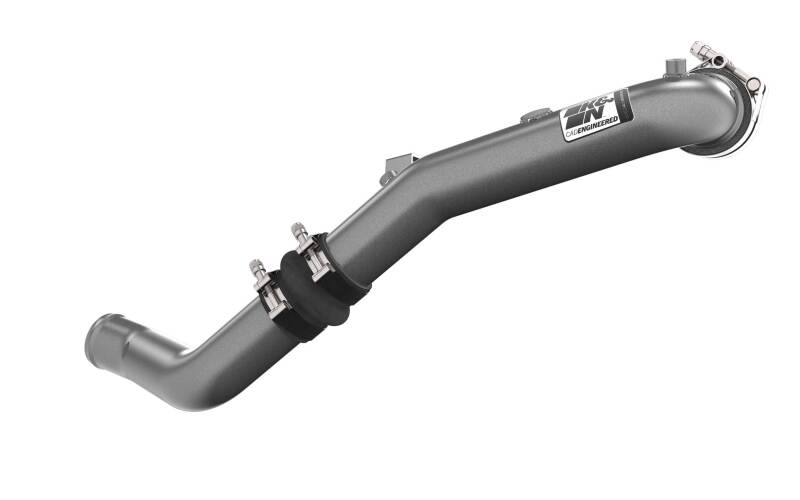 K&amp;N 22-24 Honda Civic 1.5L L4 Aluminum Charge Pipe Kit - Gunmetal Gray