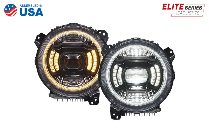 Diode Dynamics 18-23 Jeep JL Wrangler Elite Max LED Headlamps - DD5165