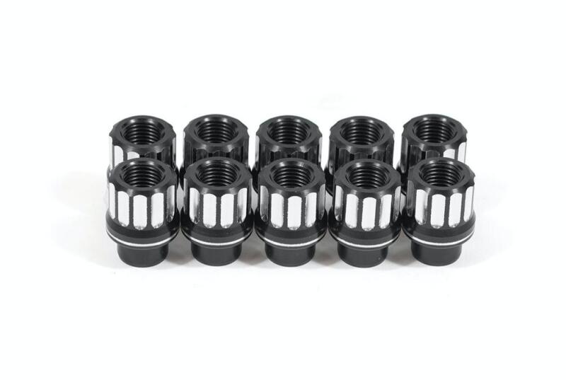 BMR 10-24 Chevrolet Camaro 5th/6th Gen Lug Nut Kit 14mm x 1.50 RH Shank 12-pt Alum Set of 10 - LNK024