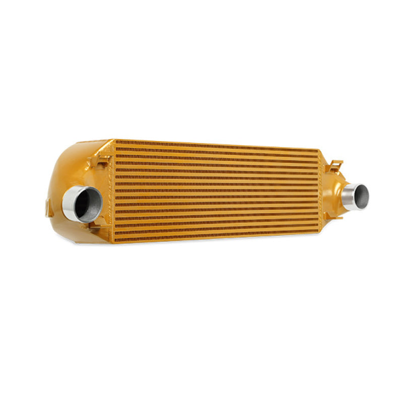 Mishimoto 2013+ Ford Focus ST Gold Intercooler w/ Polished Pipes - MMINT-FOST-13KPGD