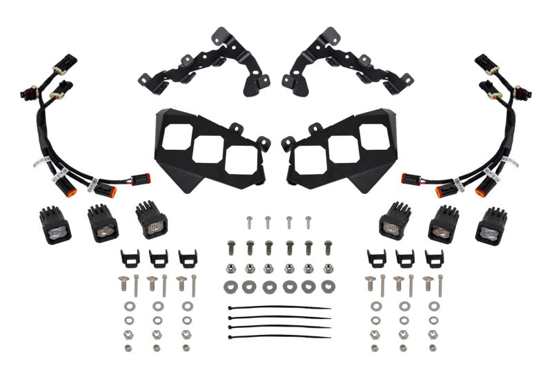 Diode Dynamics 17-24 Can-Am Maverick X3 C1 Headlamp Kit - Sport White ABL (Pair) - DD7887