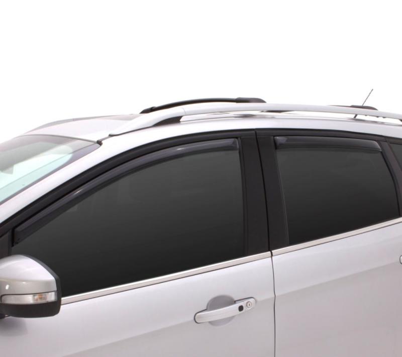 AVS 16-18 Honda Civic Ventvisor In-Channel Front &amp; Rear Window Deflectors 4pc - Smoke