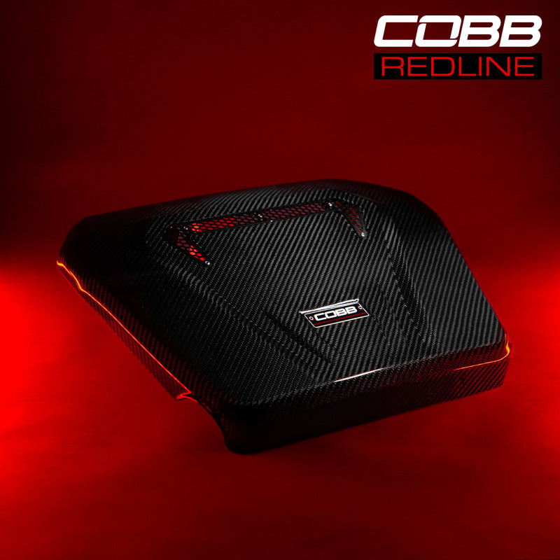 Cobb Volkswagen GTI (MK7/MK7.5/MK8) / Golf R / Audi A3 &amp; S3 (8V) Redline Carbon Fiber Engine Cover - 4V2600