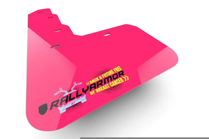 Rally Armor 12-19 Ford Focus ST &amp; 2016-19 RS Pink Mud Flap BCE Logo