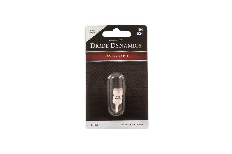 Diode Dynamics 194 LED Bulb HP3 LED Pure - White Short (Single) - DD0329S