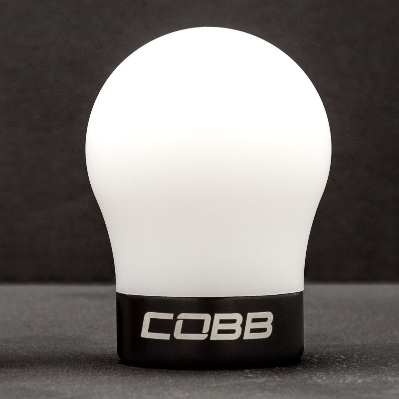 Cobb Volkswagen Black Base White Shift Knob - 2V1350-W-BK