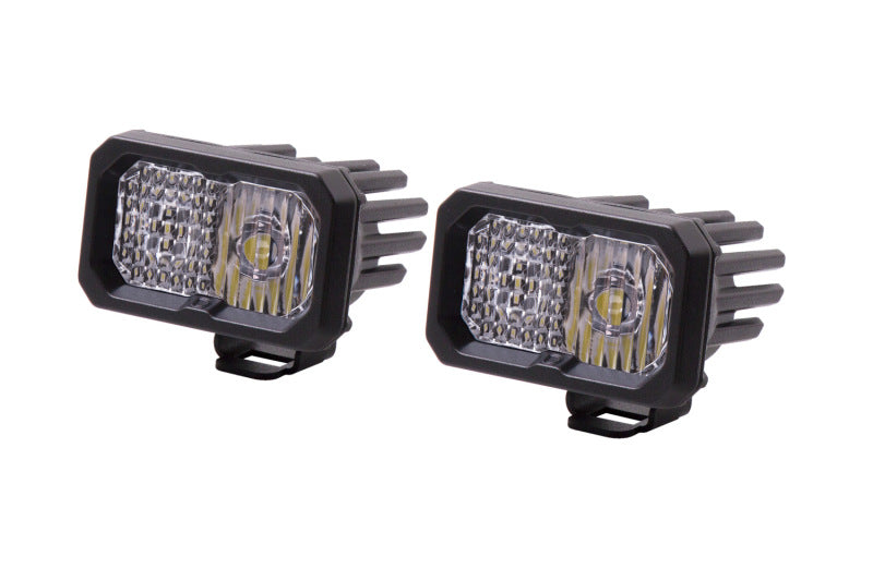 Diode Dynamics Stage Series 2 In LED Pod Pro - White Combo Standard RBL (Pair) - DD6410P