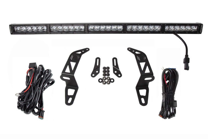 Diode Dynamics 18-21 Jeep JL Wrangler/Gladiator SS30 Bumper Bracket Kit - White Combo Dual - DD6085