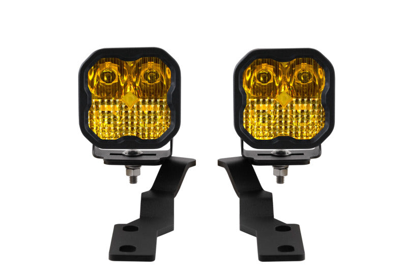 Diode Dynamics 16-21 Toyota Tacoma Sport SS3 LED Ditch Light Kit - Yellow Combo - DD6373