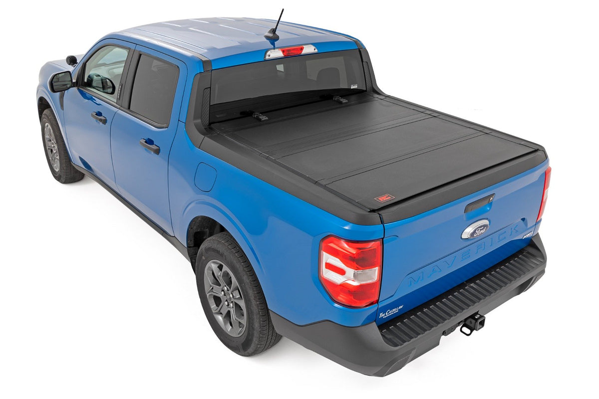 Hard Tri-Fold Flip Up Bed Cover | 4&#39;6&quot; Bed | Ford Maverick 2WD/4WD (22-24)