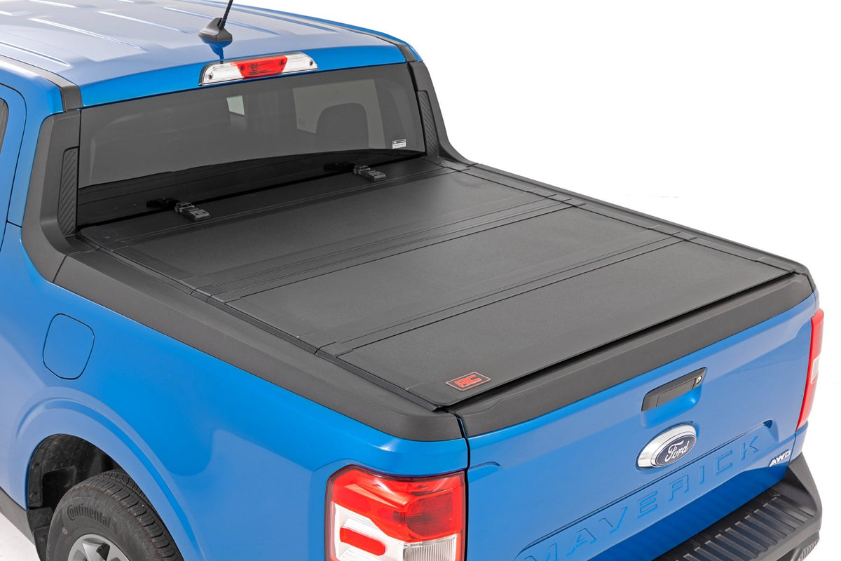 Hard Tri-Fold Flip Up Bed Cover | 4&#39;6&quot; Bed | Ford Maverick 2WD/4WD (22-24)