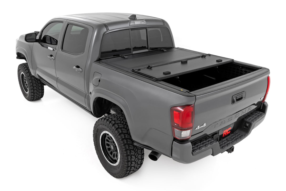 Hard Tri-Fold Flip Up Bed Cover | 6&#39; Bed | Toyota Tacoma 2WD/4WD (2016-2023)