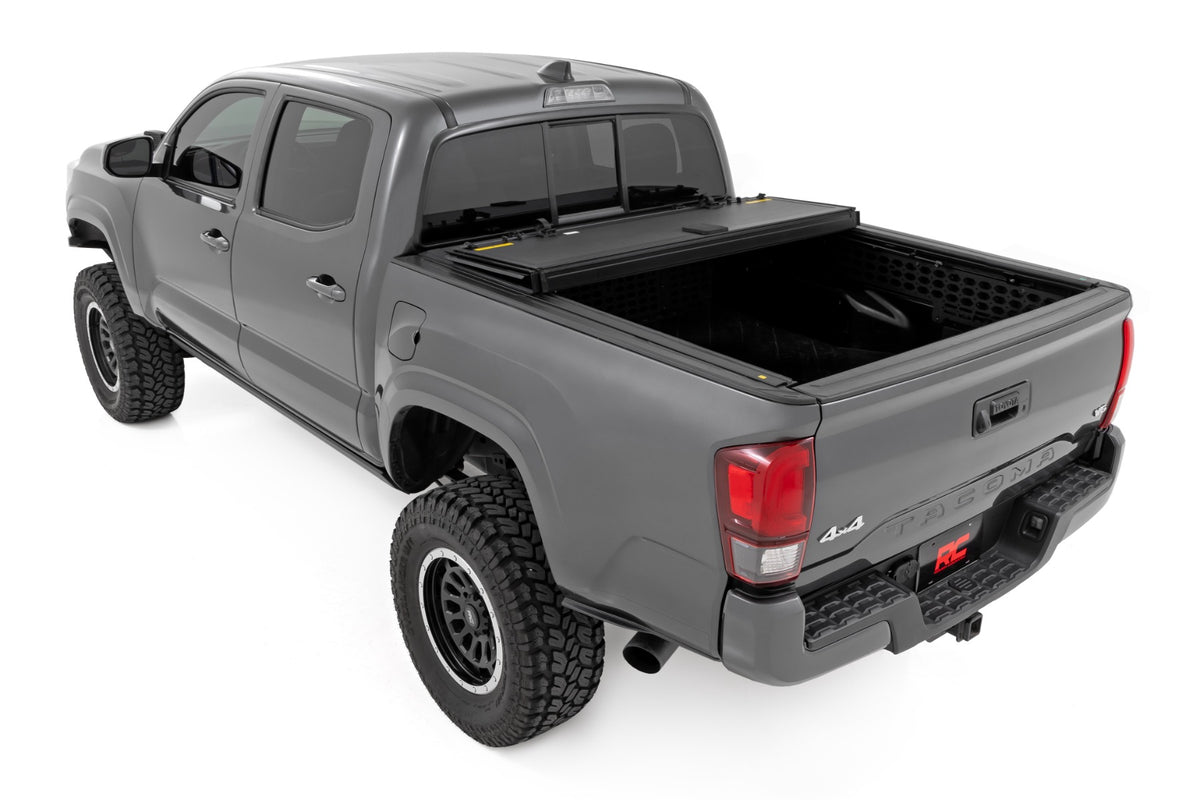 Hard Tri-Fold Flip Up Bed Cover | 6&#39; Bed | Toyota Tacoma 2WD/4WD (2016-2023)