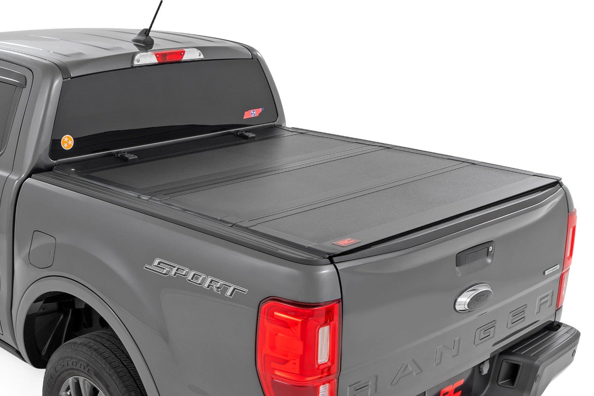 Hard Tri-Fold Flip Up Bed Cover | 6&#39; Bed | Ford Ranger 2WD/4WD (2019-2023)