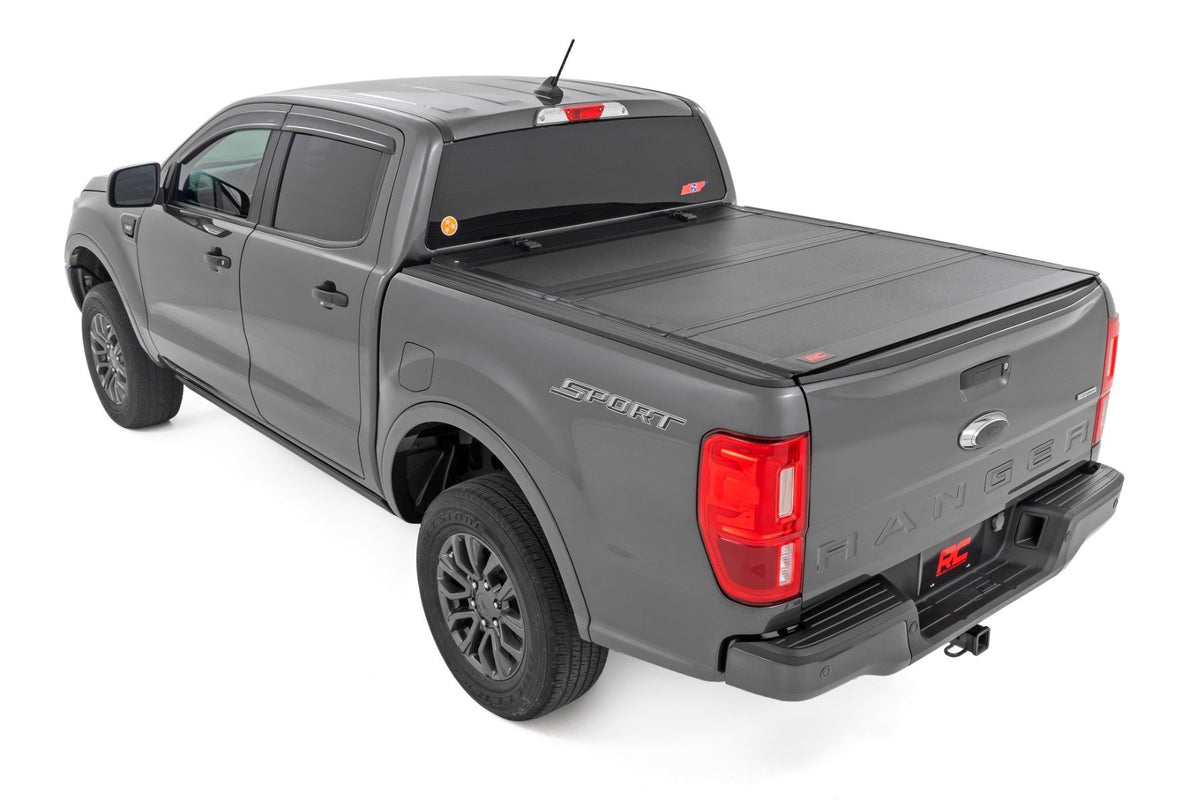 Hard Tri-Fold Flip Up Bed Cover | 6&#39; Bed | Ford Ranger 2WD/4WD (2019-2023)