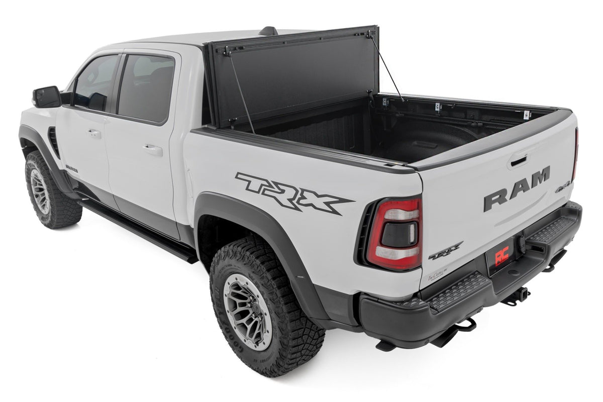 Hard Tri-Fold Flip Up Fold Bed Cover | 5&#39;7&quot; Bed | Ram 1500 (19-25)/1500 TRX (21-24)