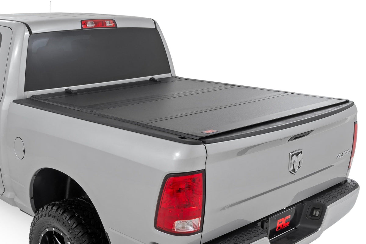 Hard Tri-Fold Flip Up Bed Cover | 5&#39;7&quot; Bed | Ram 1500 2WD/4WD (2009-2018 &amp; Classic)