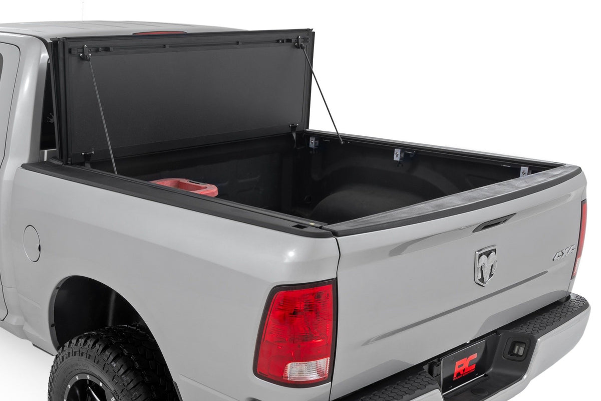 Hard Tri-Fold Flip Up Bed Cover | 5&#39;7&quot; Bed | Ram 1500 2WD/4WD (2009-2018 &amp; Classic)