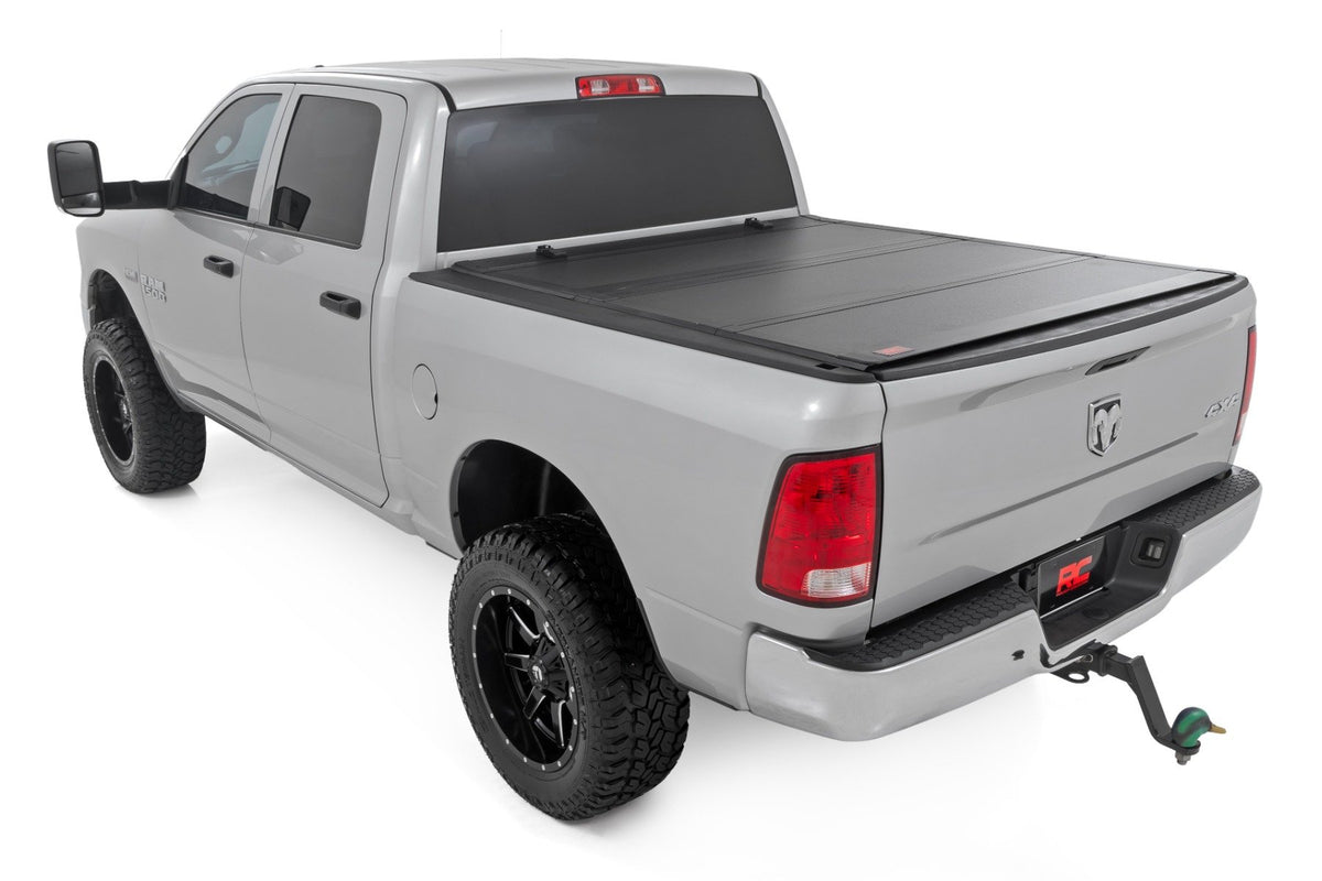 Hard Tri-Fold Flip Up Bed Cover | 5&#39;7&quot; Bed | Ram 1500 2WD/4WD (2009-2018 &amp; Classic)