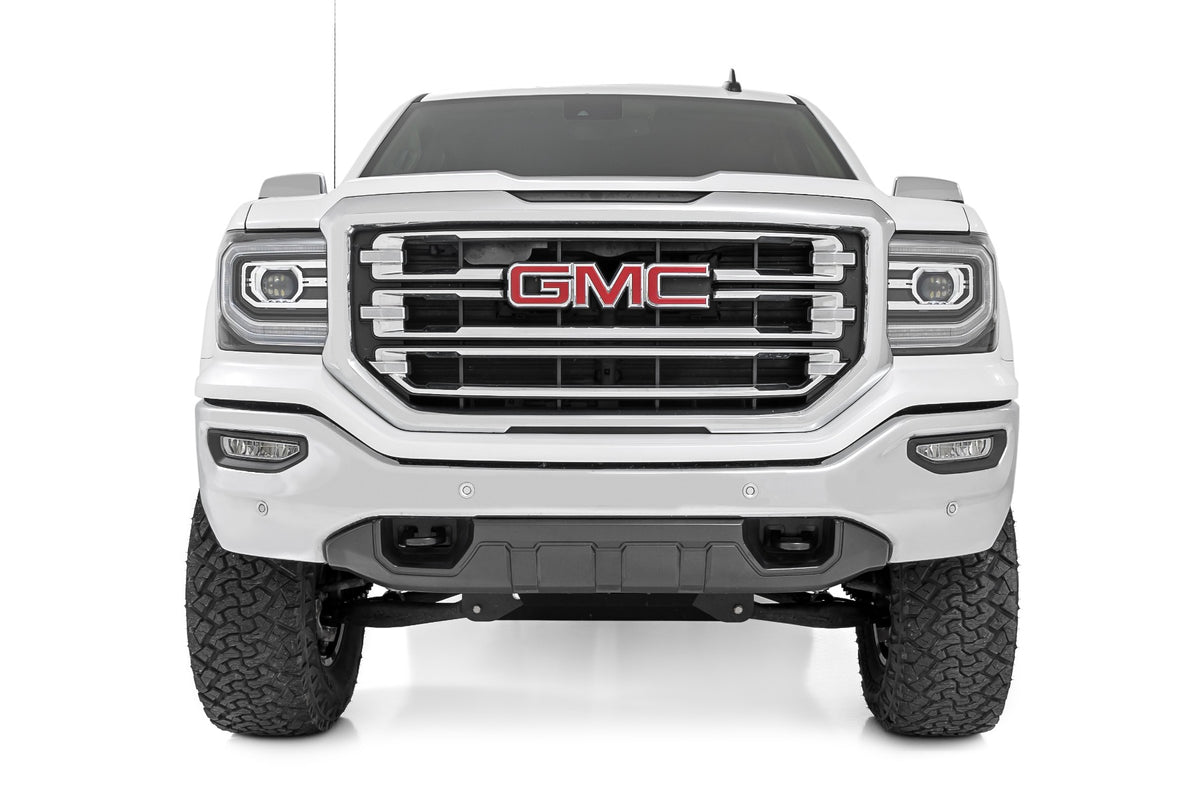 7 Inch Stamped Steel LCA Lift Kit | Forged UCA | Bracket | Vertex/V2 Shks | Chevy/GMC 1500 (16-18)