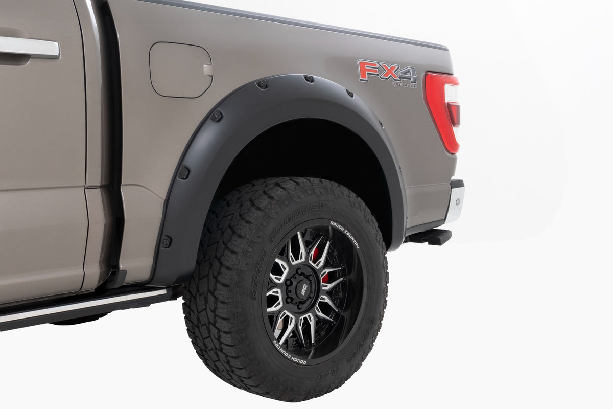 Pocket Fender Flares | Gloss Black | Ford F-150 2WD/4WD (2021-2023)