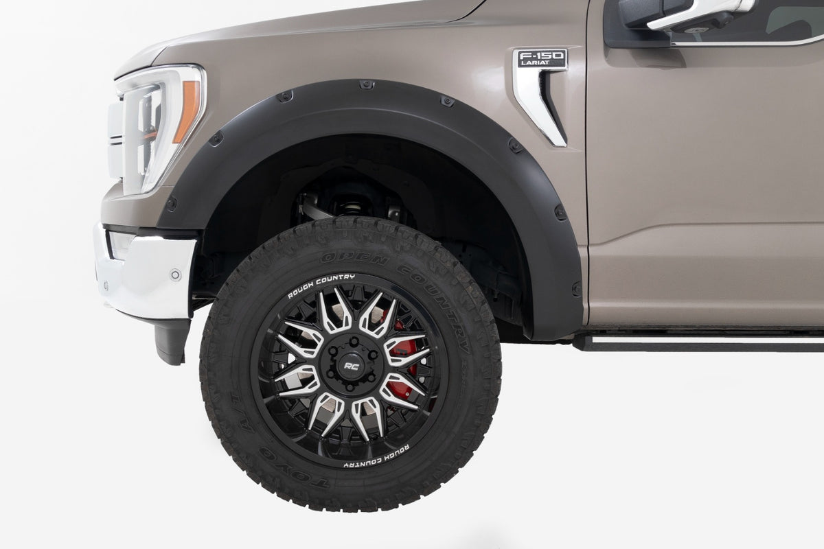 Pocket Fender Flares | Gloss Black | Ford F-150 2WD/4WD (2021-2023)