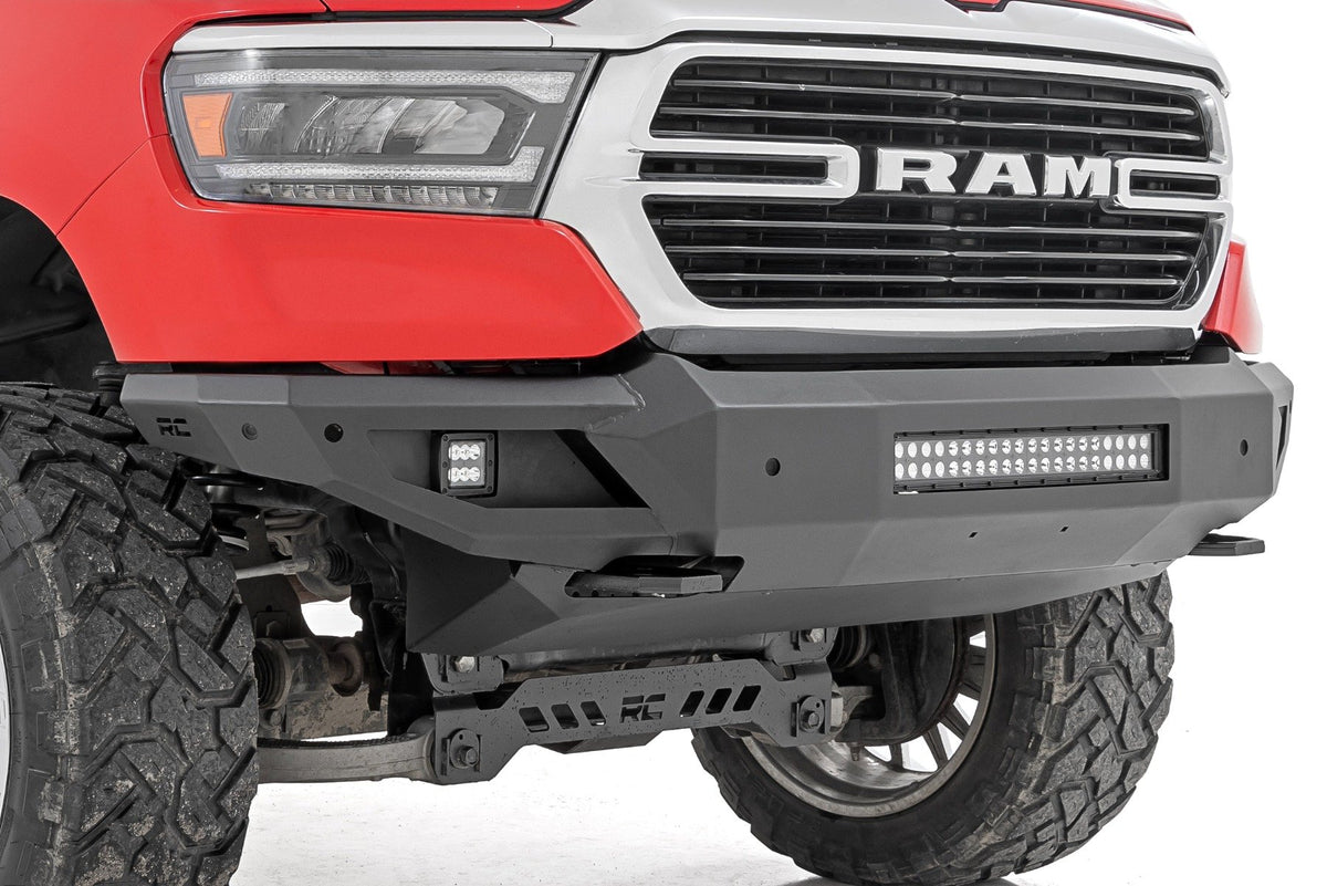 Front Bumper w/Skid Plate &amp; Tow Hooks | Ram 1500 2WD/4WD (2019-2024)