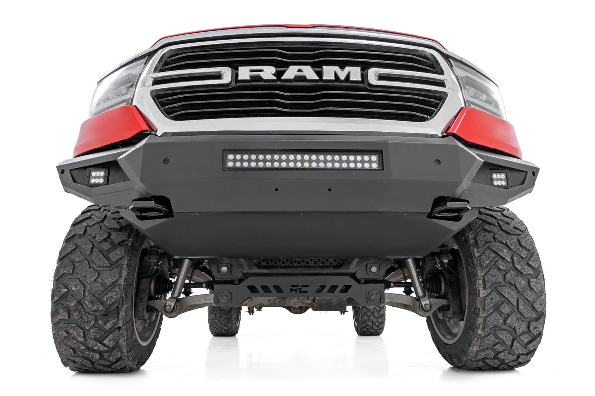 Front Bumper w/Skid Plate &amp; Tow Hooks | Ram 1500 2WD/4WD (2019-2024)