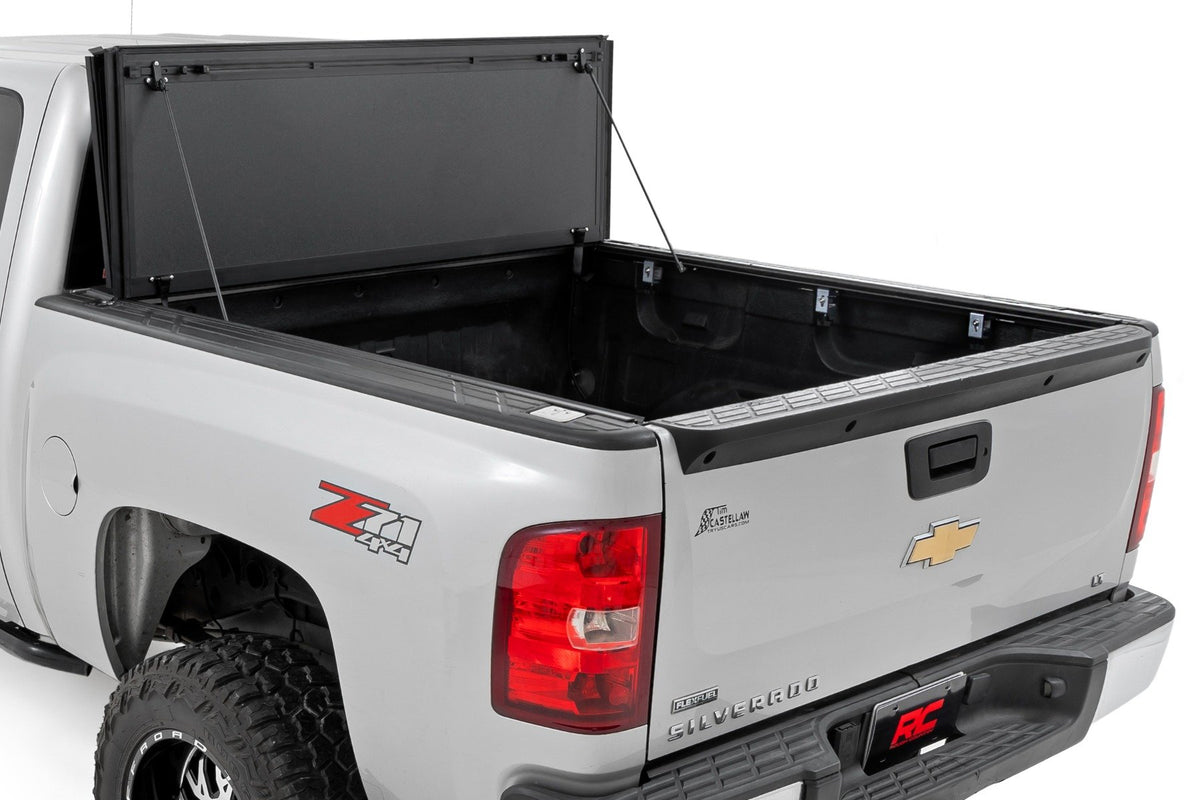 Hard Tri-Fold Flip Up Bed Cover | 5&#39;9&quot; Bed | Chevy/GMC 1500 (07-13)