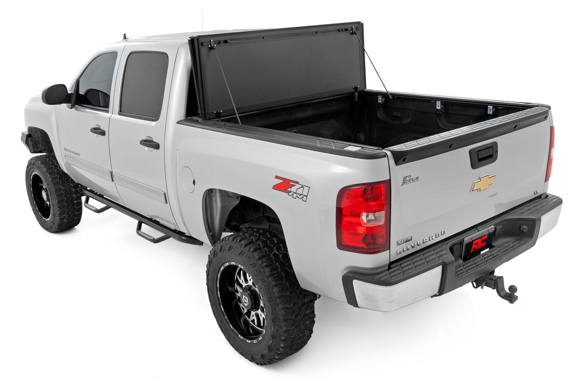 Hard Tri-Fold Flip Up Bed Cover | 5&#39;9&quot; Bed | Chevy/GMC 1500 (07-13)